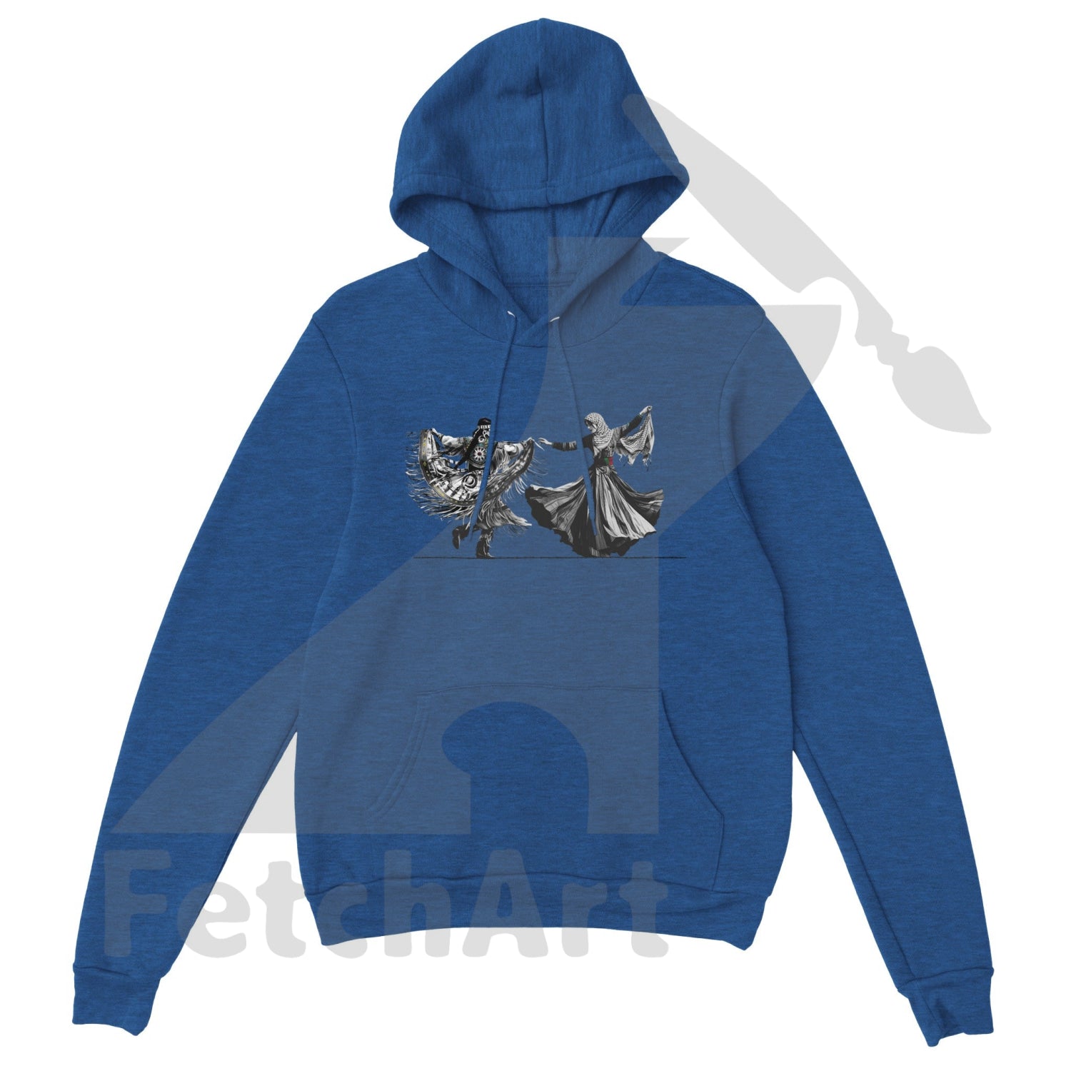 Premium Unisex Pullover Hoodie-Women-Freedom Dance - Fetch Art