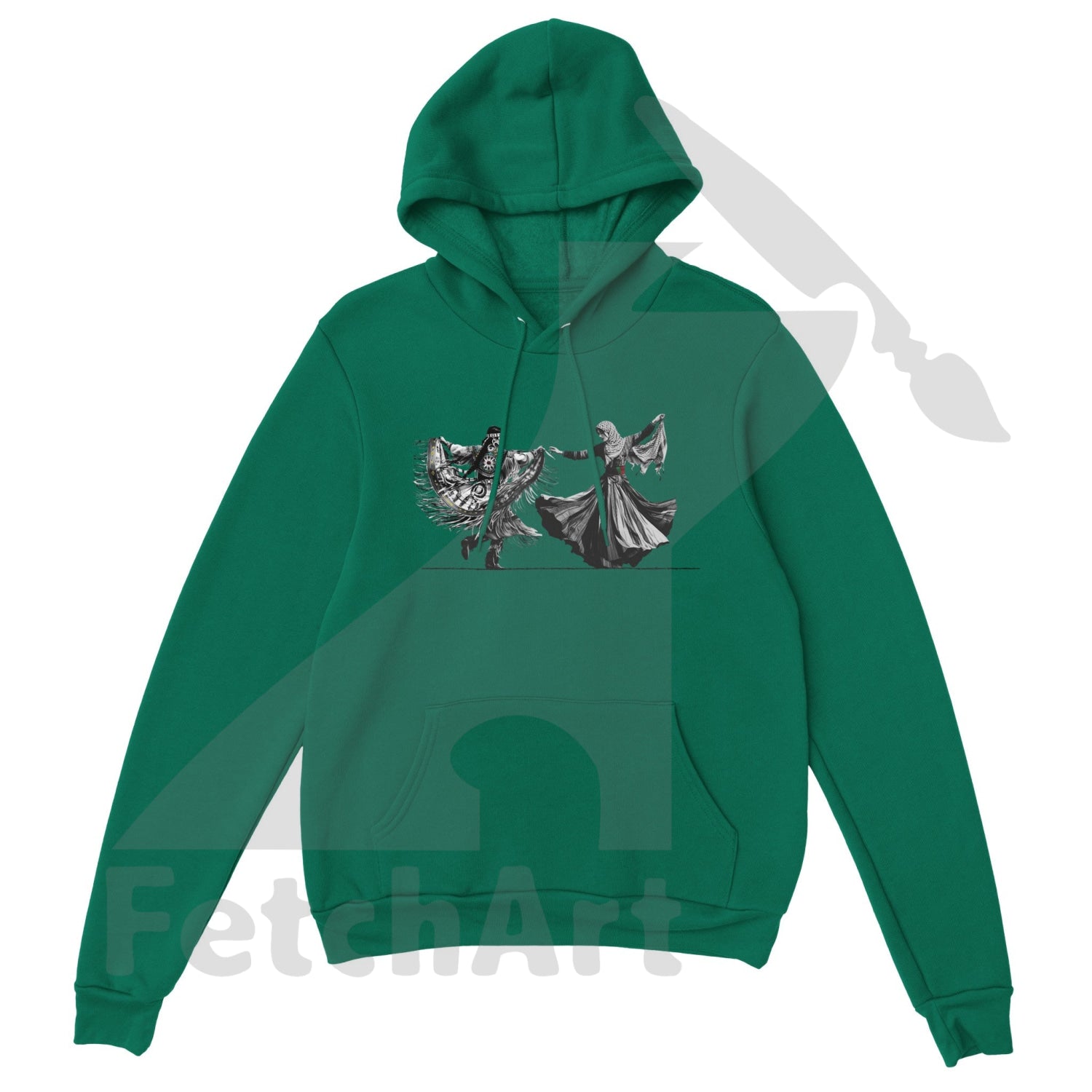 Premium Unisex Pullover Hoodie-Women-Freedom Dance - Fetch Art