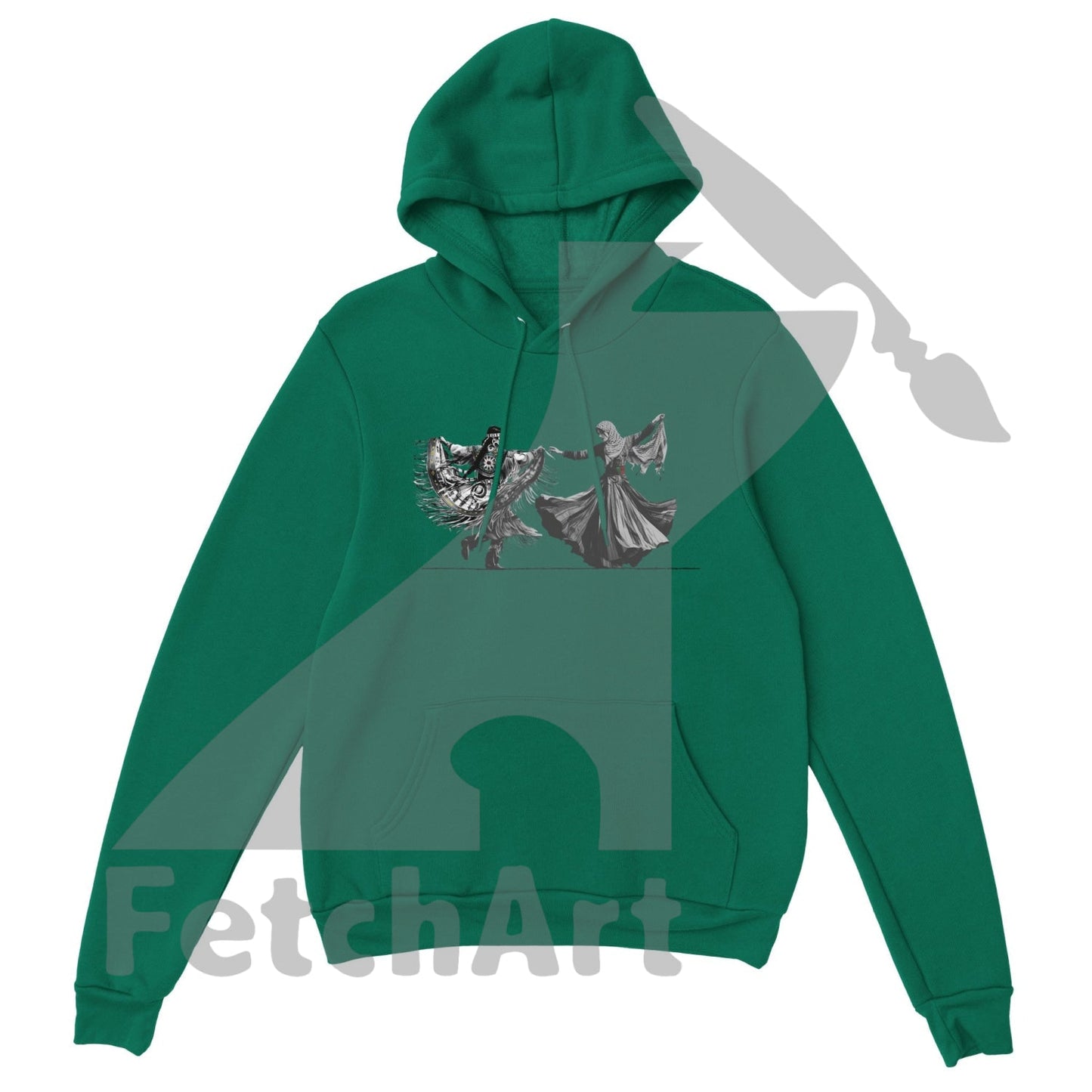 Premium Unisex Pullover Hoodie-Women-Freedom Dance - Fetch Art