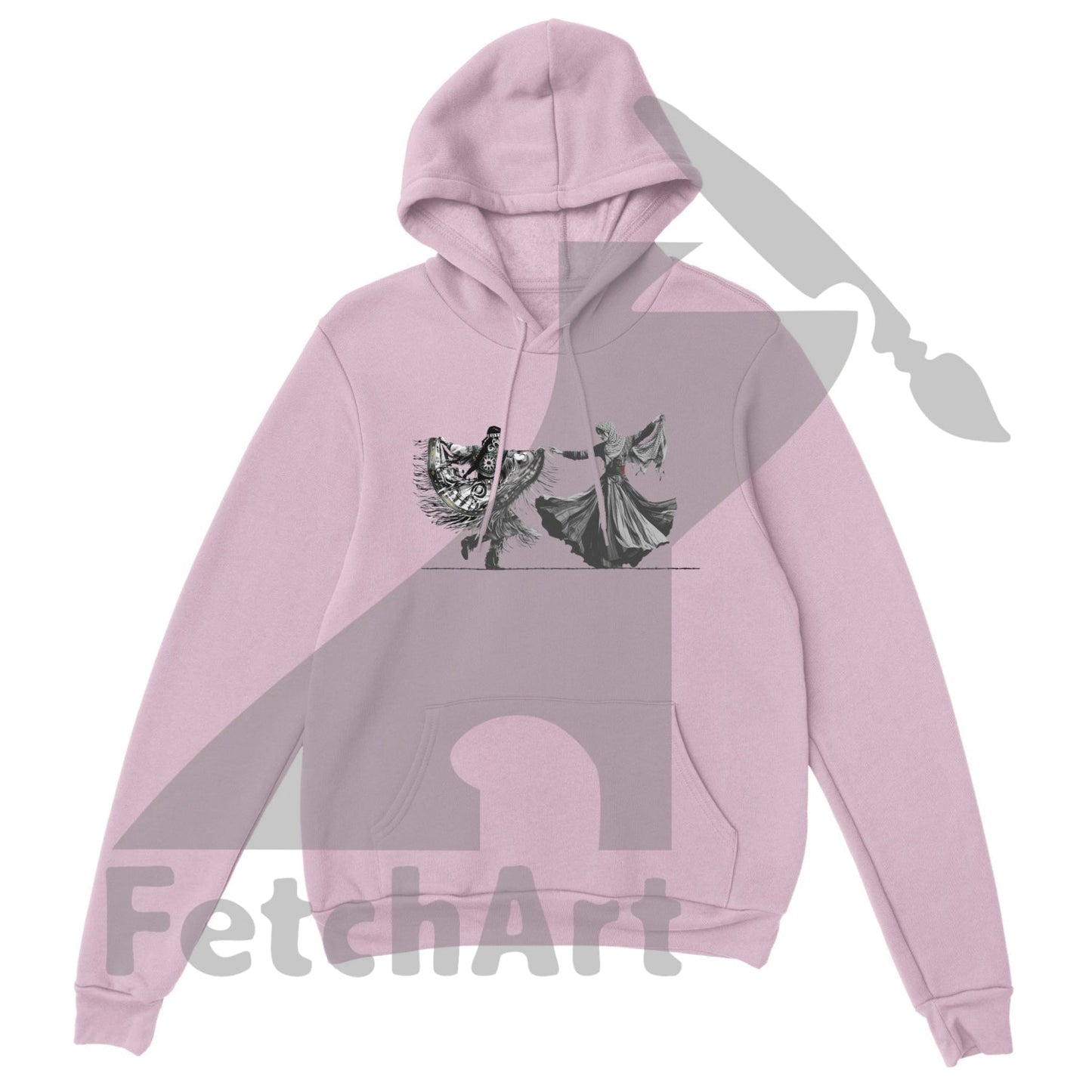 Premium Unisex Pullover Hoodie-Women-Freedom Dance - Fetch Art