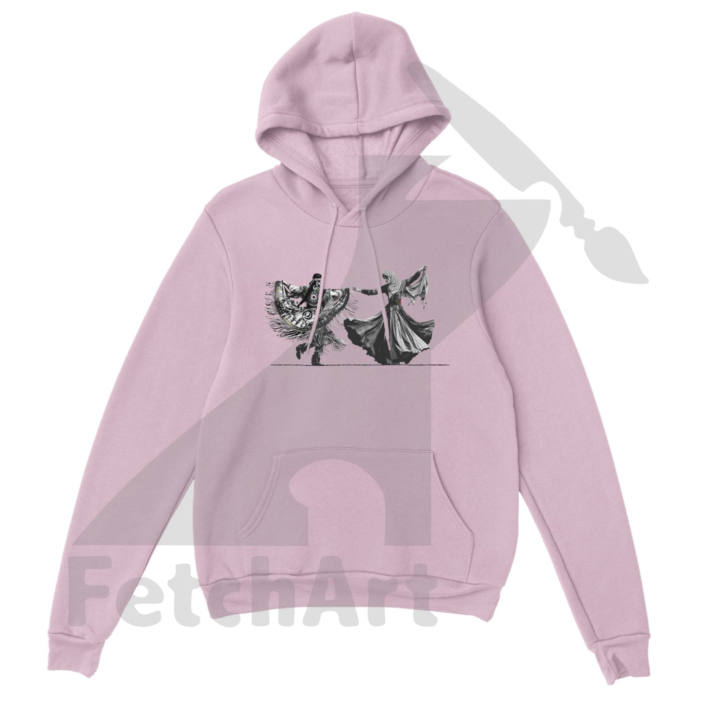 Premium Unisex Pullover Hoodie-Women-Freedom Dance - Fetch Art