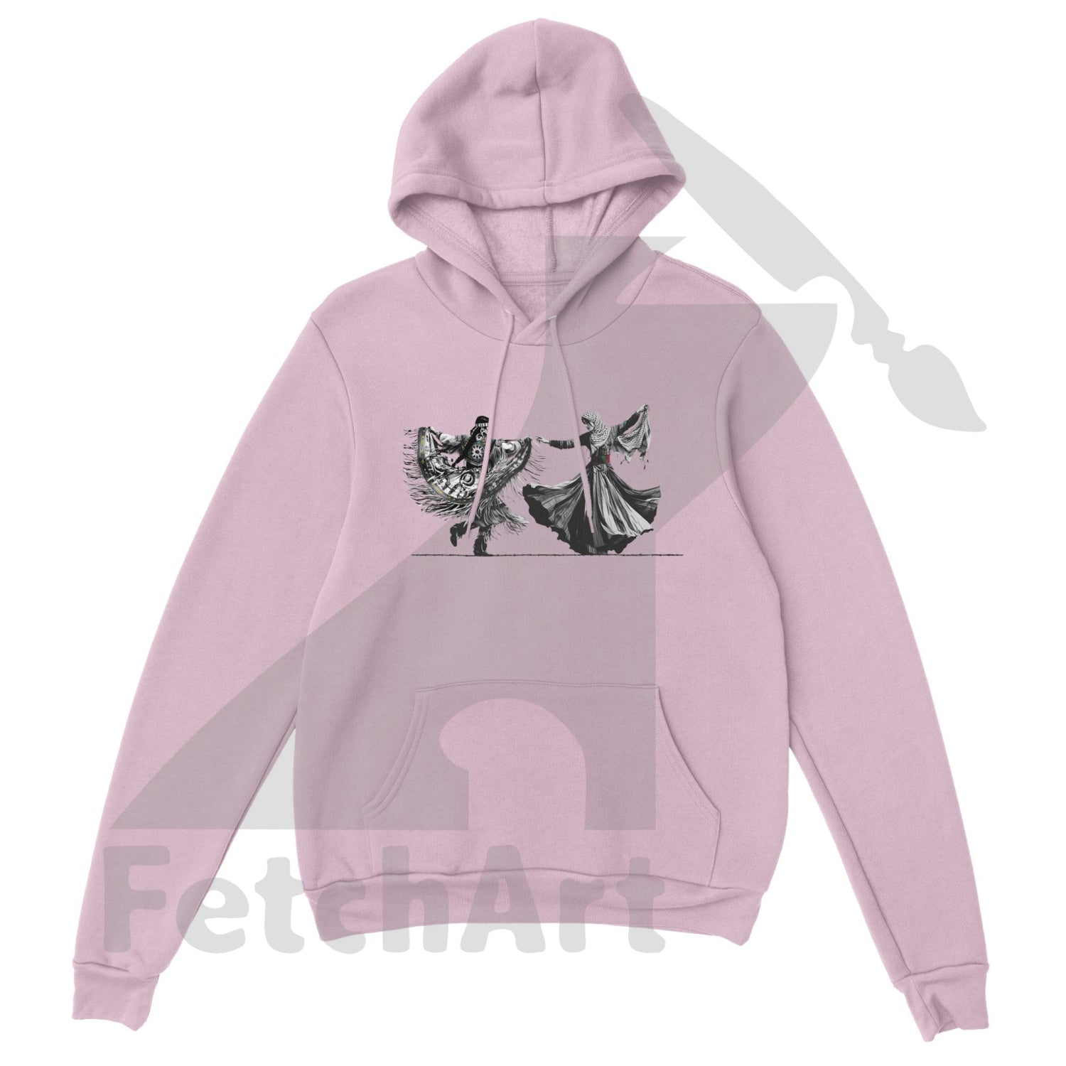 Premium Unisex Pullover Hoodie-Women-Freedom Dance - Fetch Art