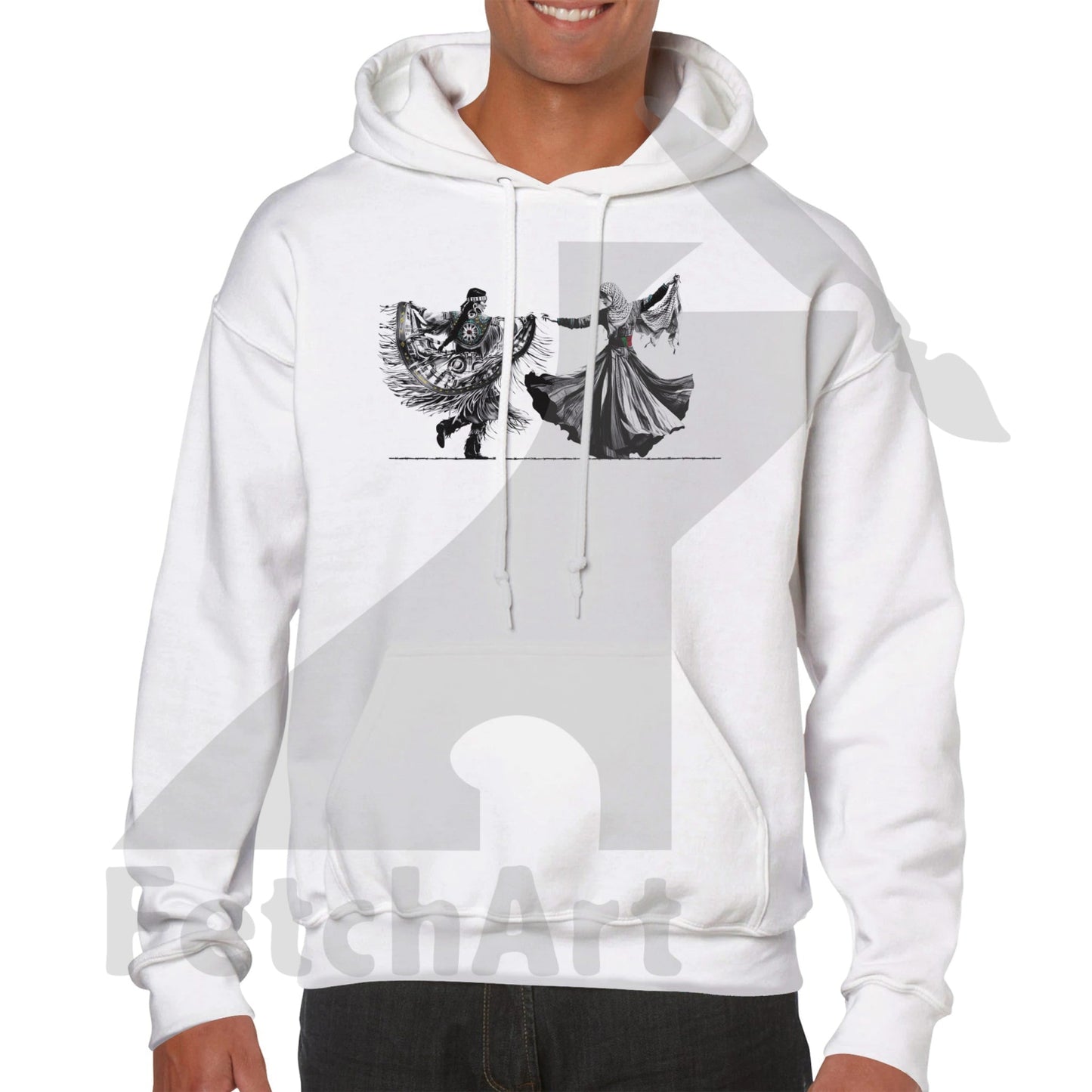 Premium Unisex Pullover Hoodie-Women-Freedom Dance - Fetch Art