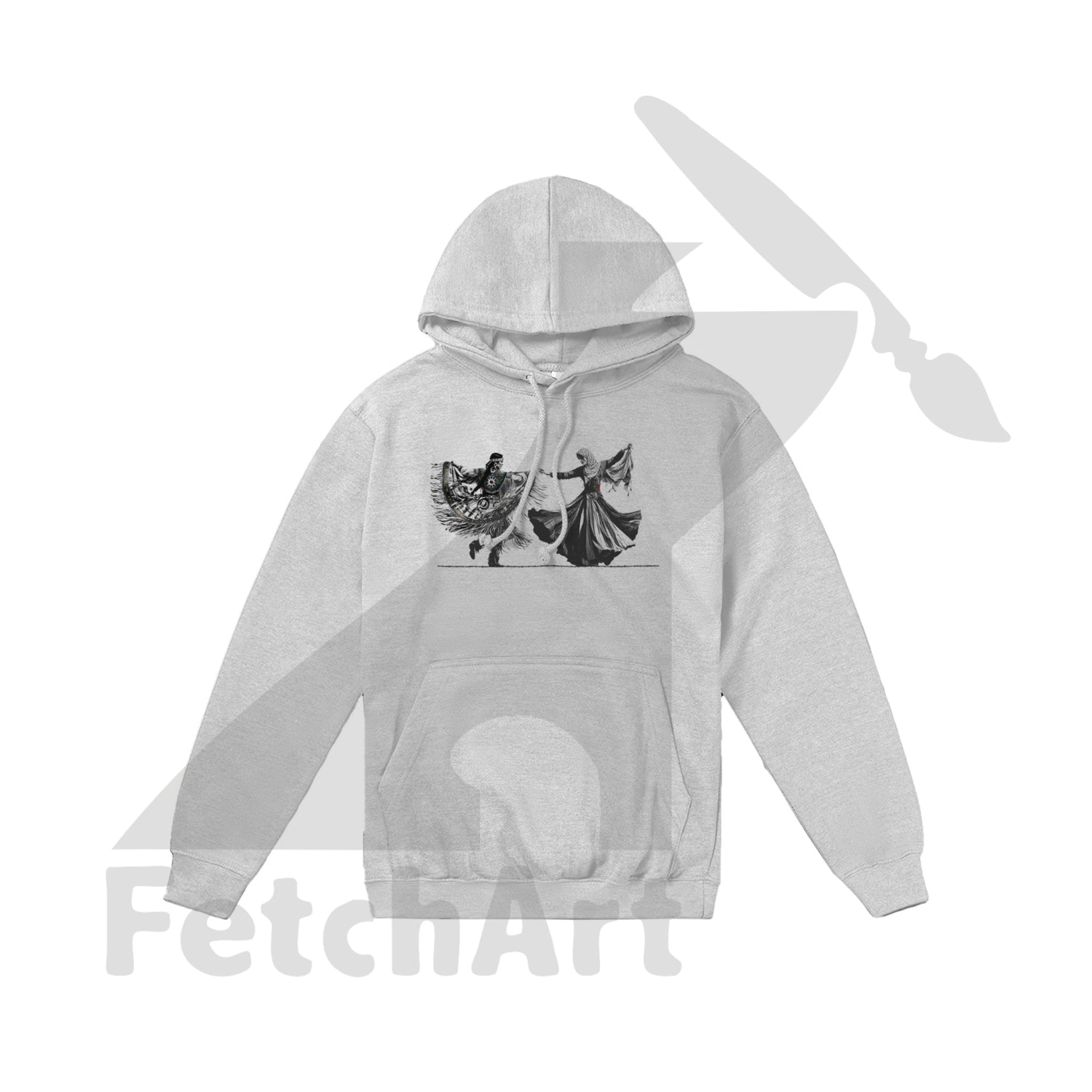 Premium Unisex Pullover Hoodie-Women-Freedom Dance - Fetch Art
