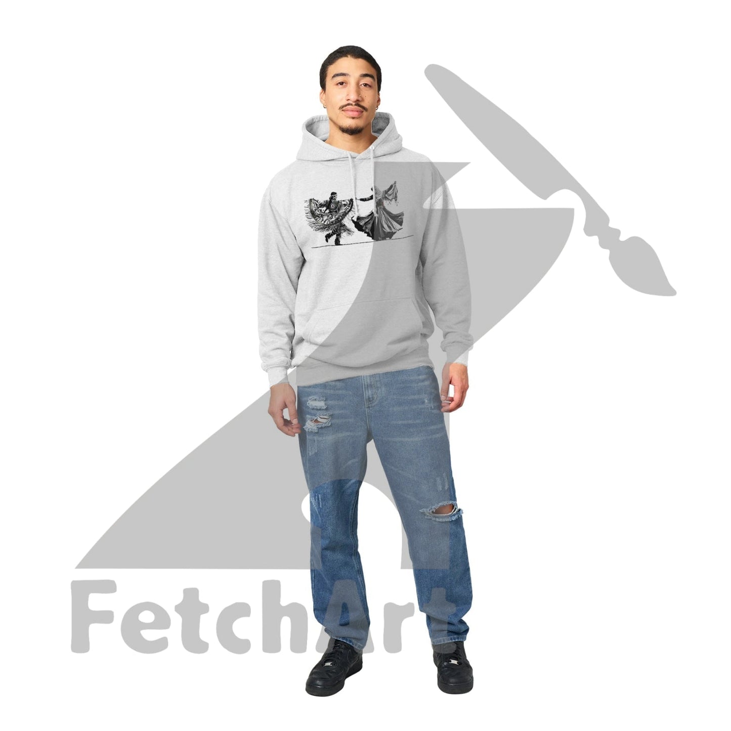 Premium Unisex Pullover Hoodie-Women-Freedom Dance - Fetch Art