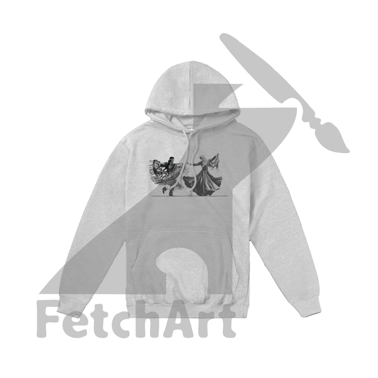 Premium Unisex Pullover Hoodie-Women-Freedom Dance - Fetch Art