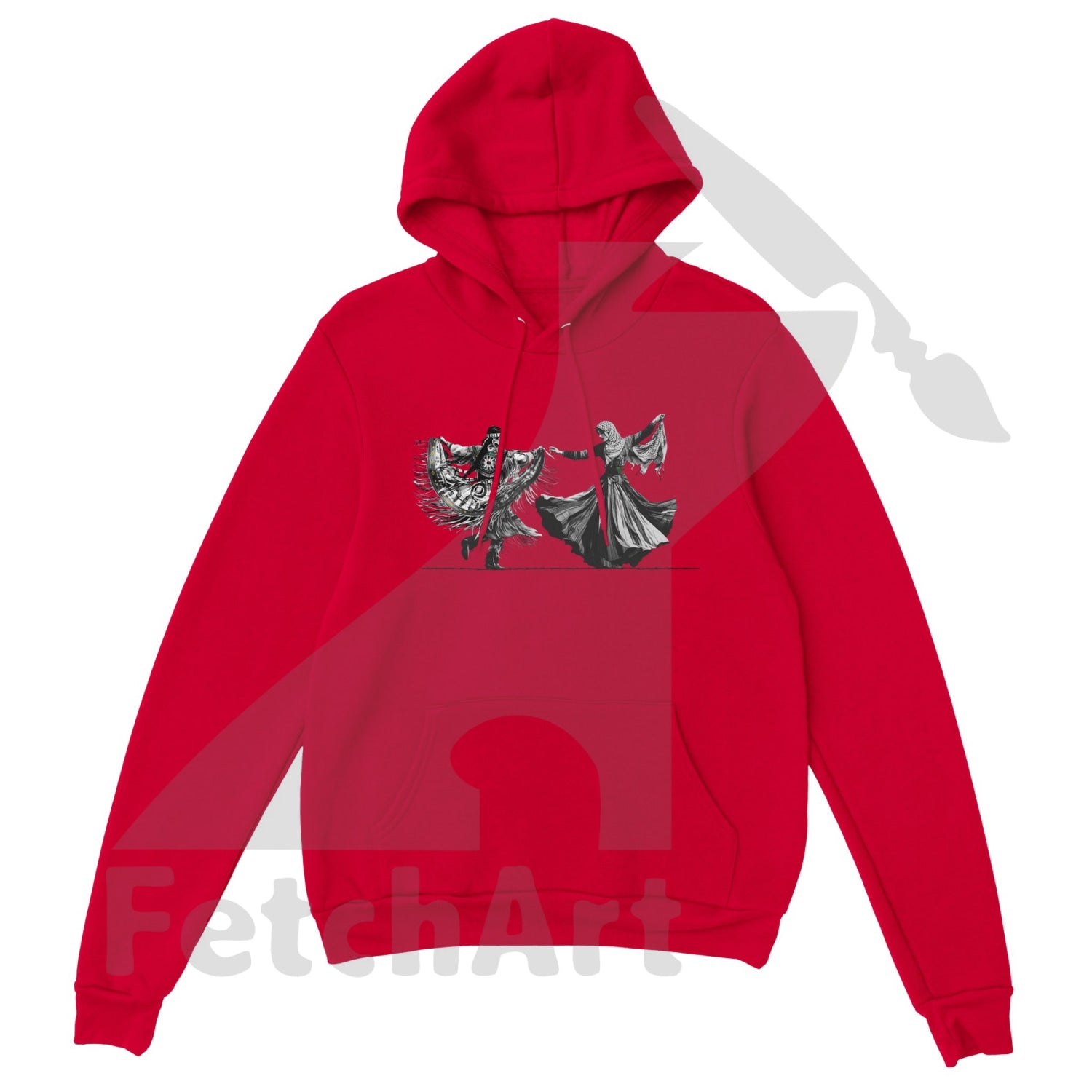 Premium Unisex Pullover Hoodie-Women-Freedom Dance - Fetch Art