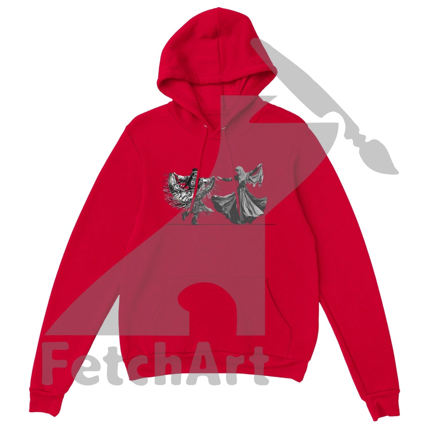 Premium Unisex Pullover Hoodie-Women-Freedom Dance - Fetch Art