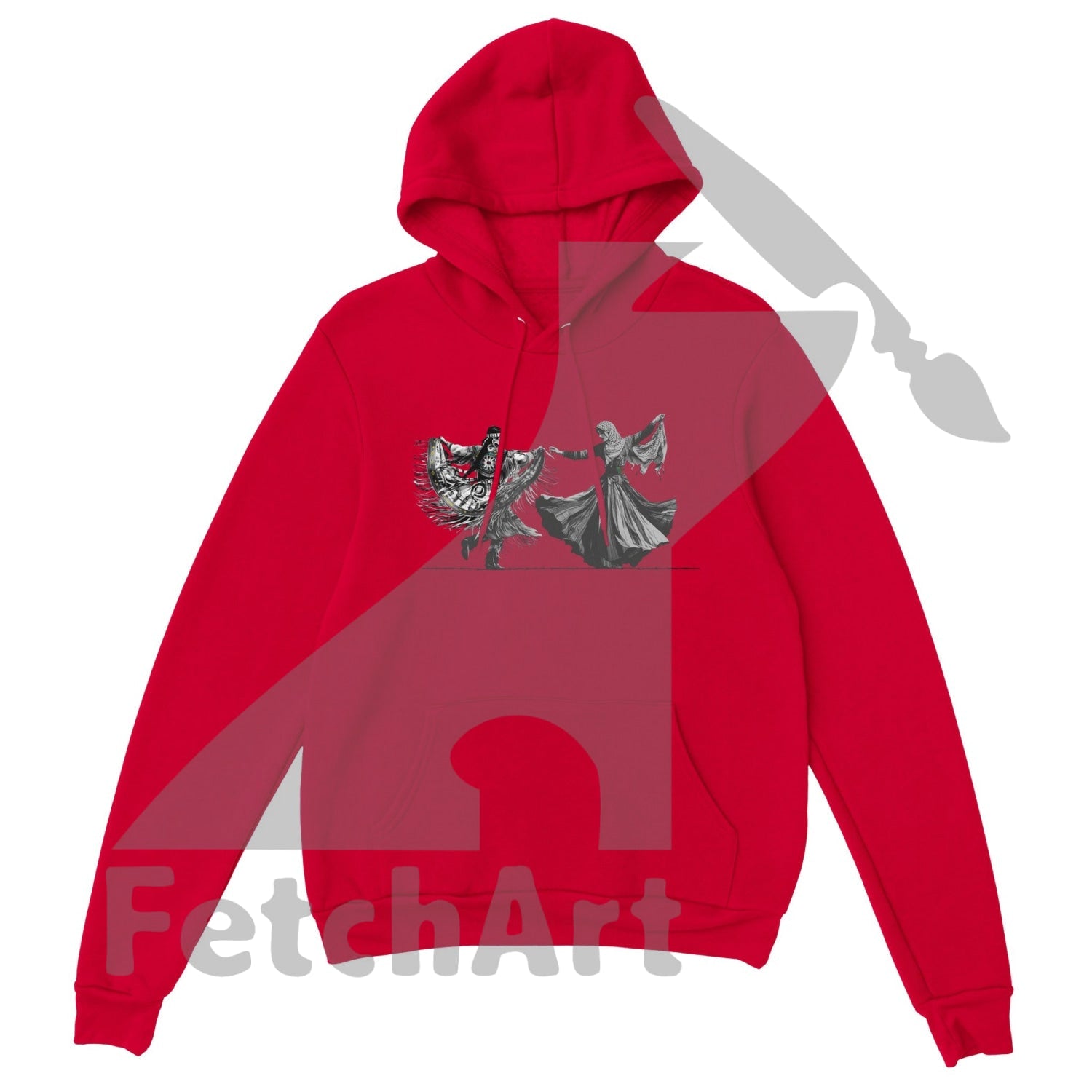 Premium Unisex Pullover Hoodie-Women-Freedom Dance - Fetch Art