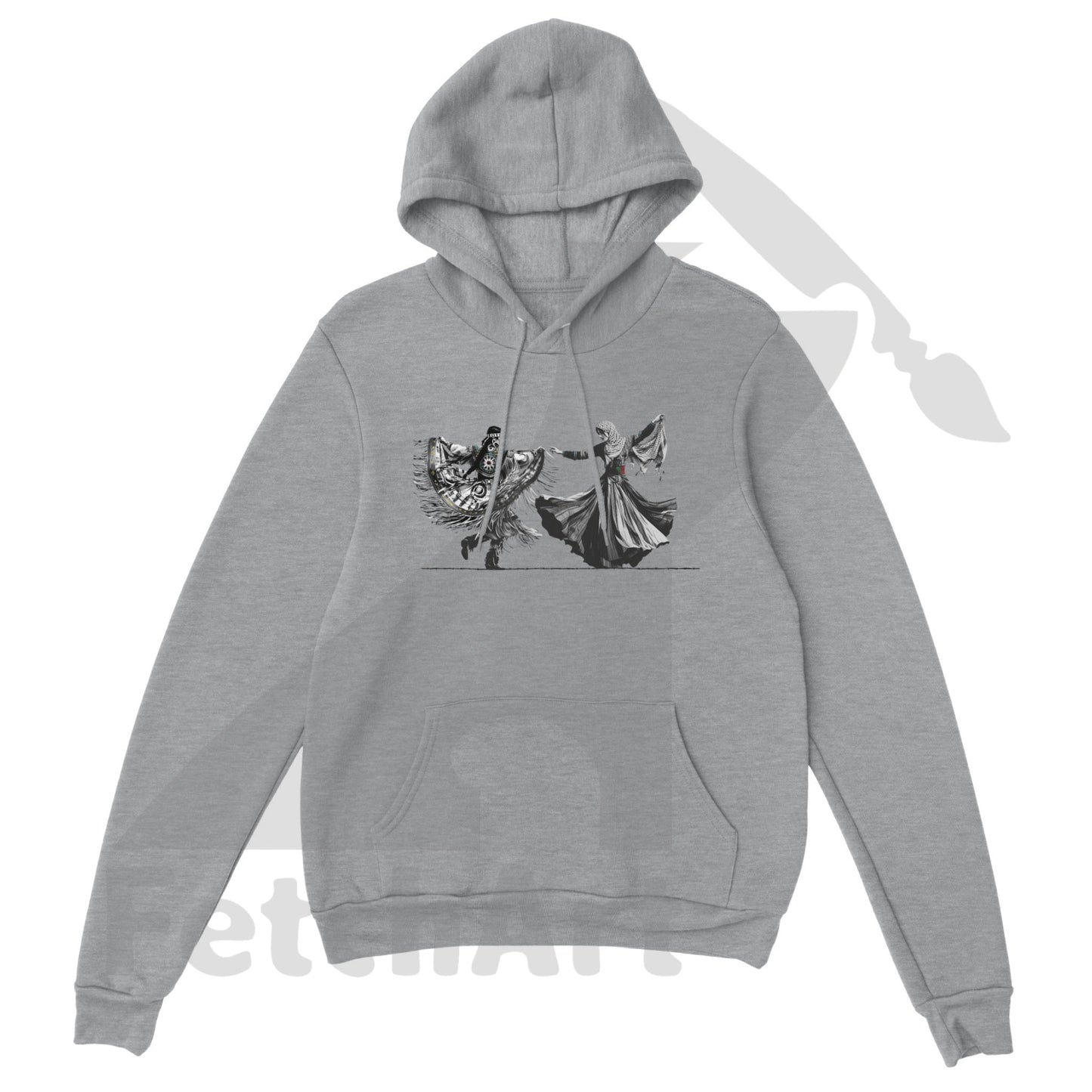 Premium Unisex Pullover Hoodie-Women-Freedom Dance - Fetch Art