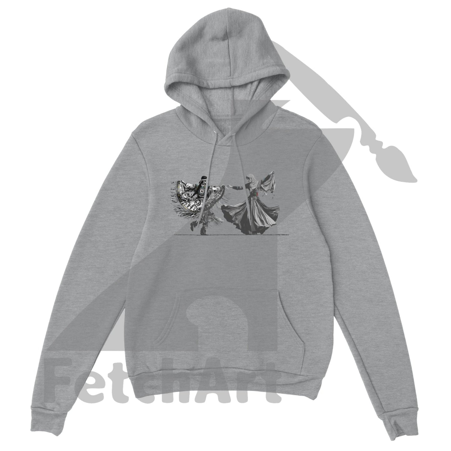 Premium Unisex Pullover Hoodie-Women-Freedom Dance - Fetch Art