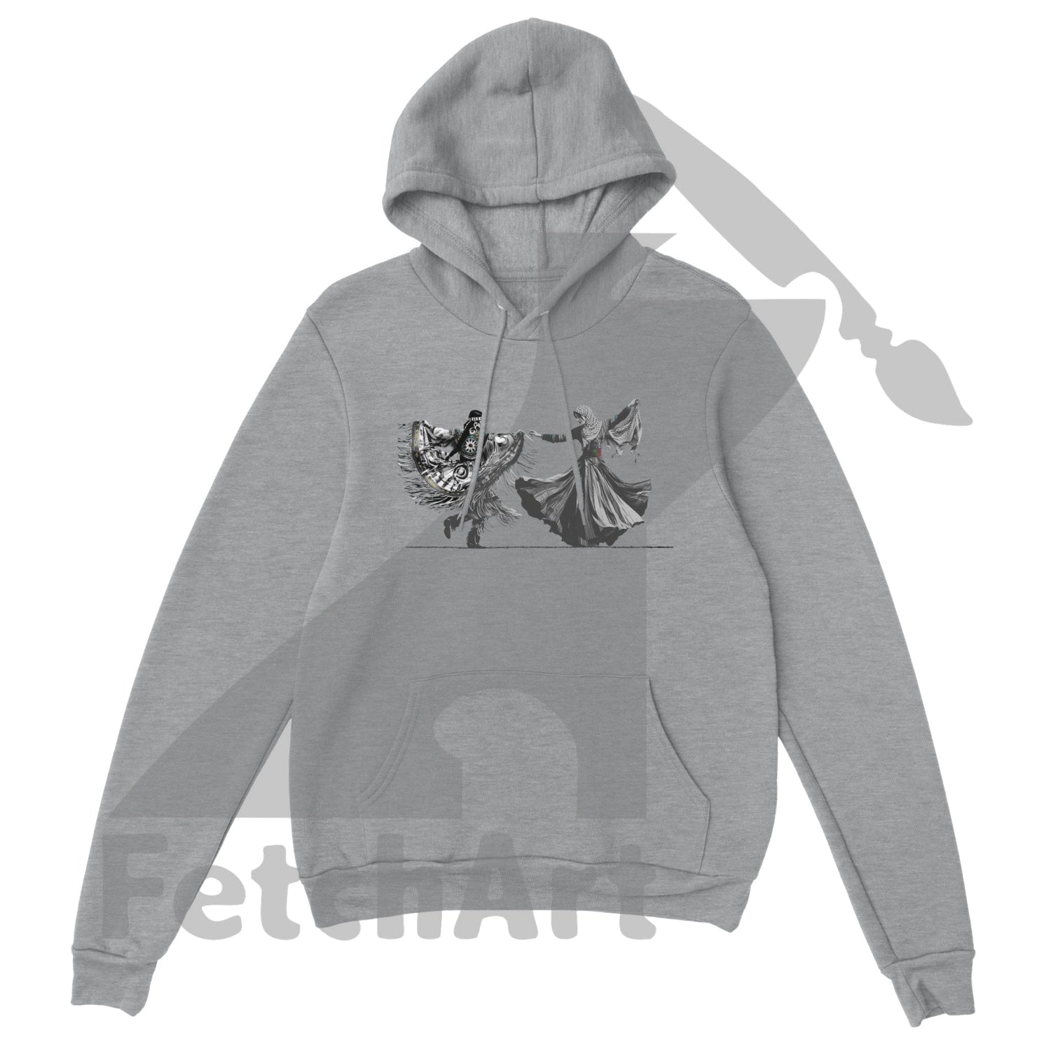 Premium Unisex Pullover Hoodie-Women-Freedom Dance - Fetch Art