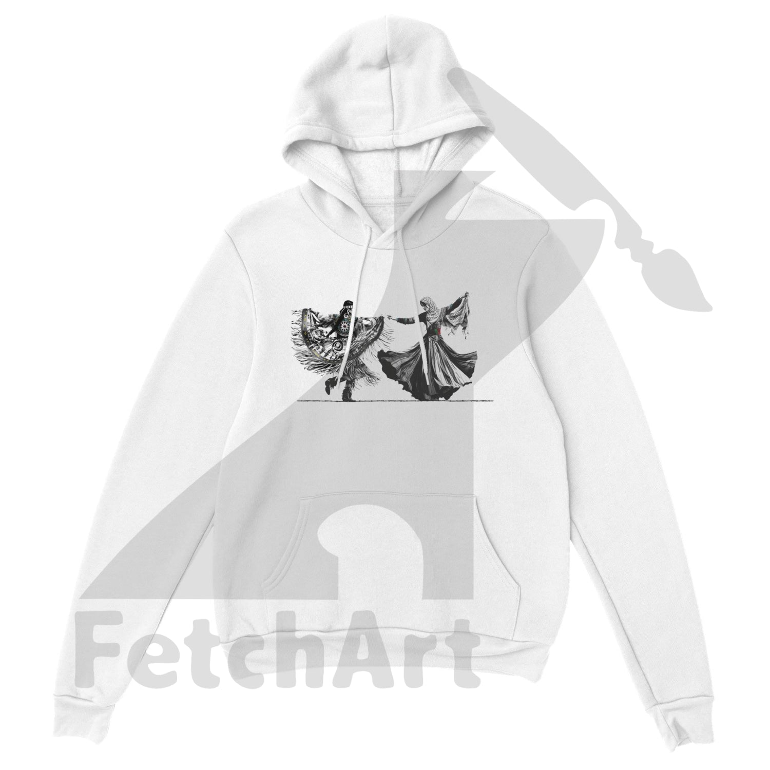 Premium Unisex Pullover Hoodie-Women-Freedom Dance - Fetch Art