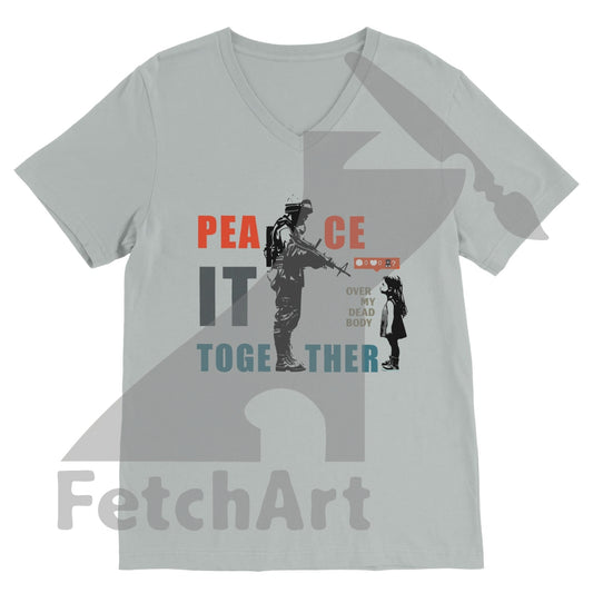 Premium Unisex V-Neck T-shirt - Fetch Art
