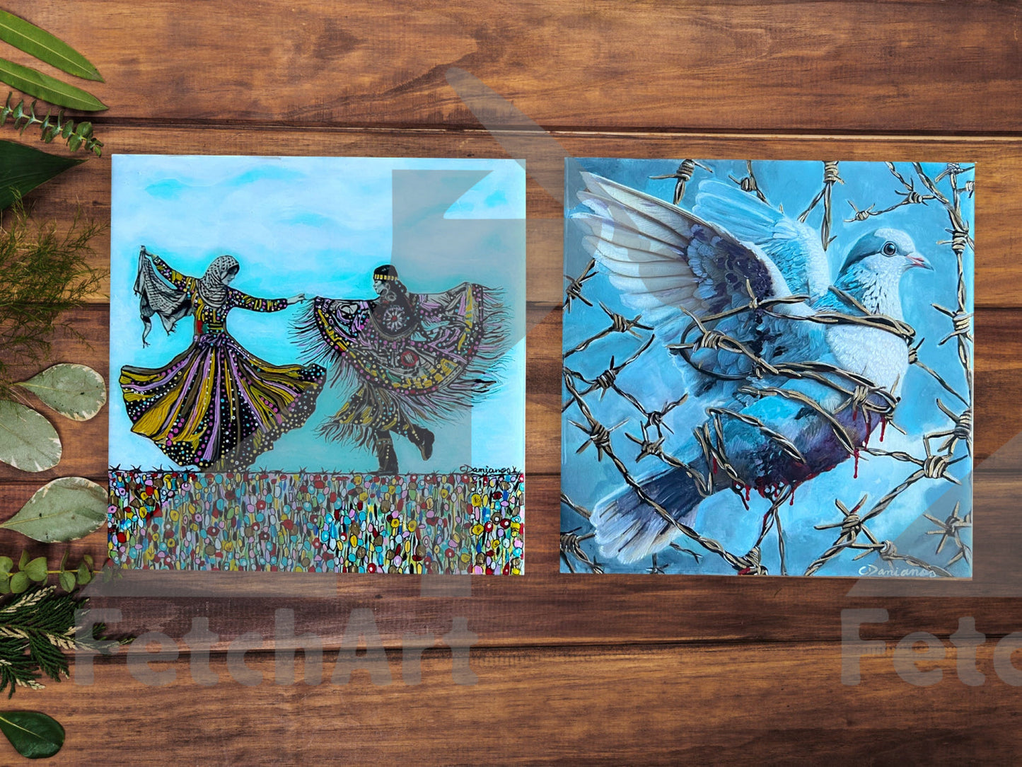 Resilience and Peace: Original Palestinian Art Series - Fetch Art