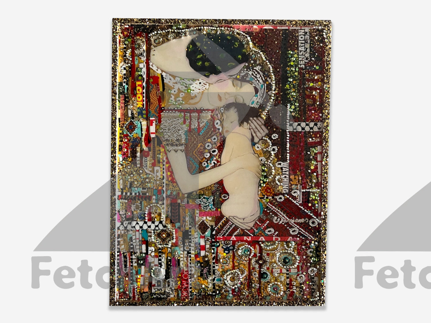 Rooted in Sacred Soil Acrylic Painting Inspired by Gustav Klimt - Fetch Art