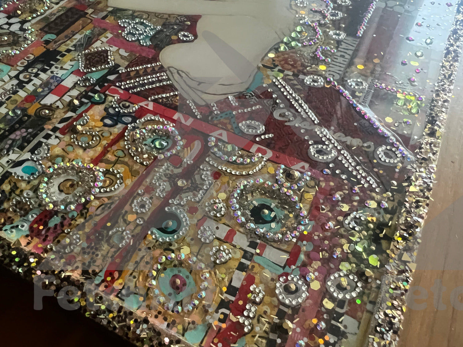 Rooted in Sacred Soil Acrylic Painting Inspired by Gustav Klimt - Fetch Art