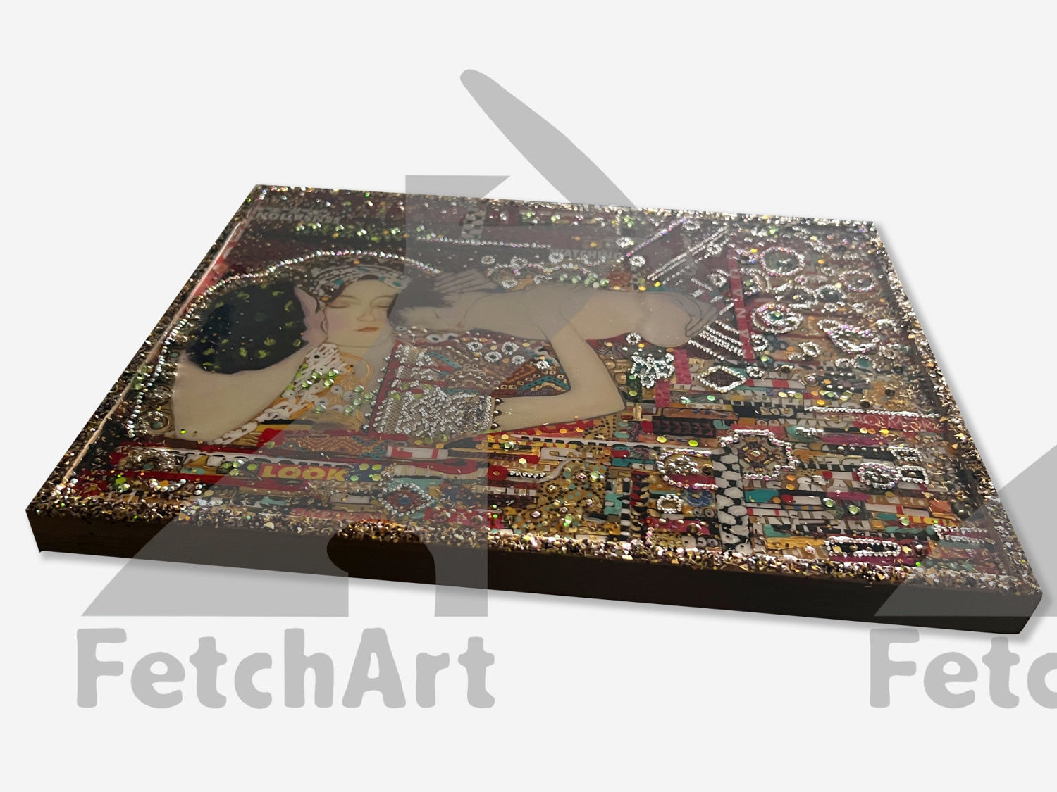 Rooted in Sacred Soil Acrylic Painting Inspired by Gustav Klimt - Fetch Art