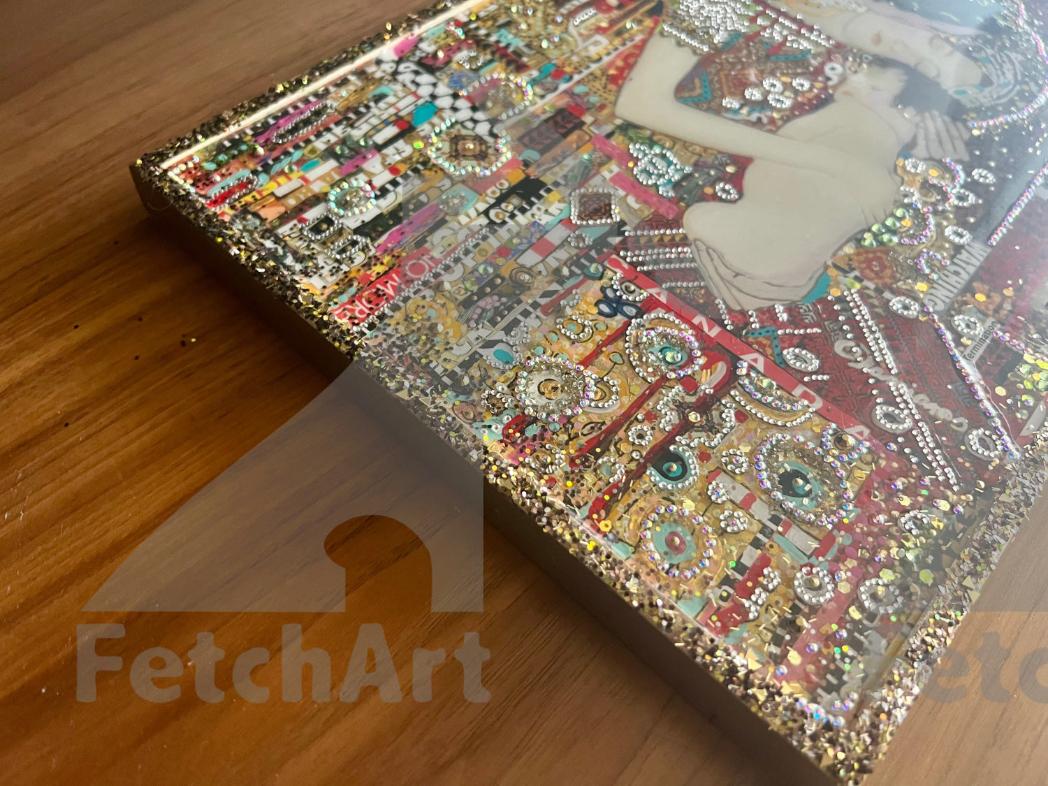 Rooted in Sacred Soil Acrylic Painting Inspired by Gustav Klimt - Fetch Art