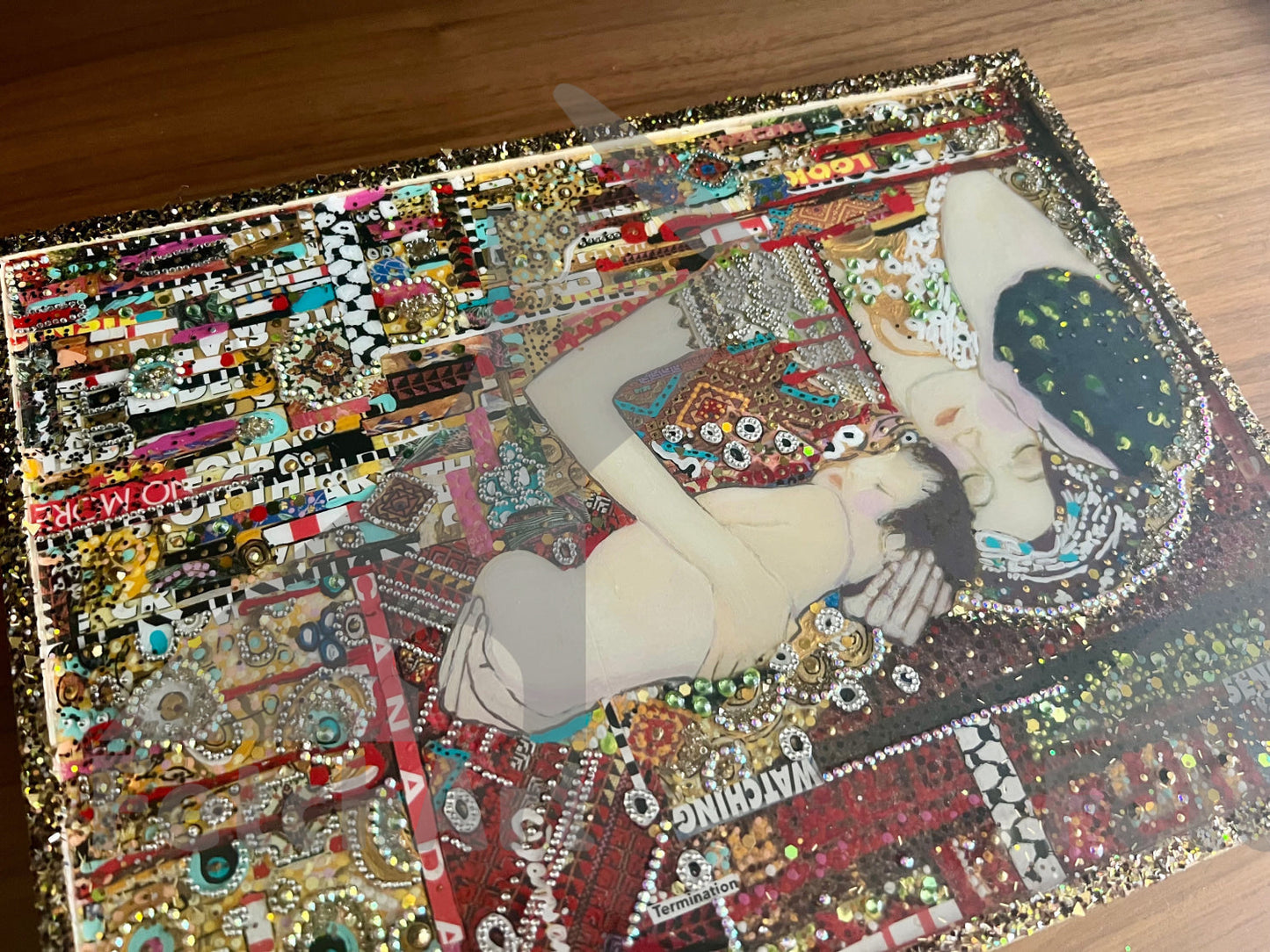 Rooted in Sacred Soil Acrylic Painting Inspired by Gustav Klimt - Fetch Art