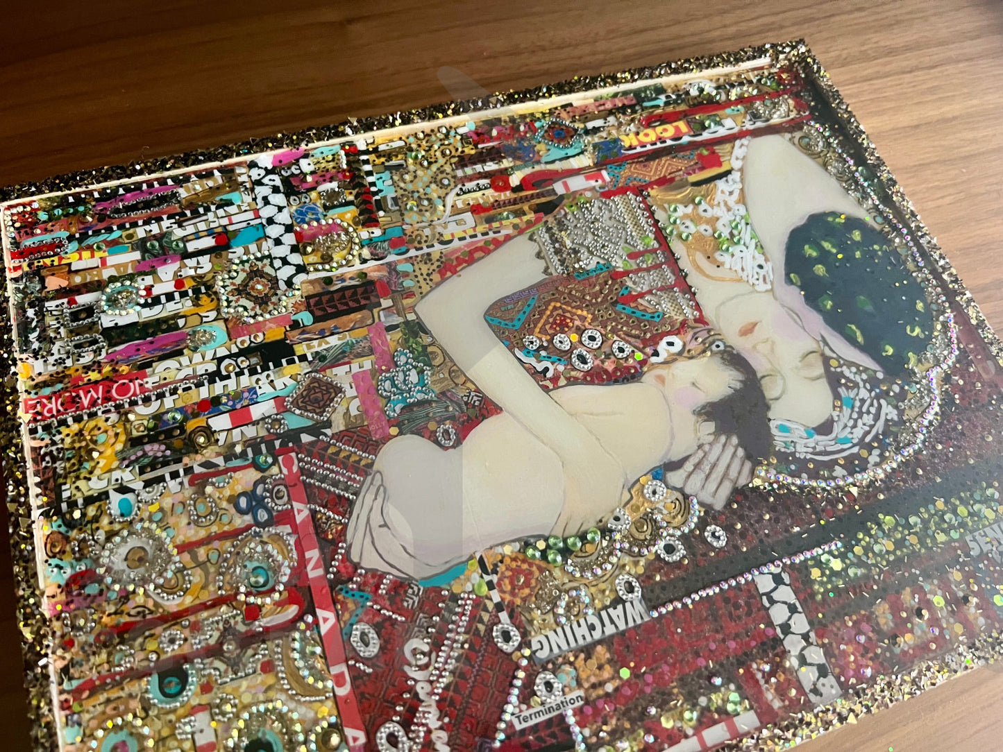 Rooted in Sacred Soil Acrylic Painting Inspired by Gustav Klimt - Fetch Art