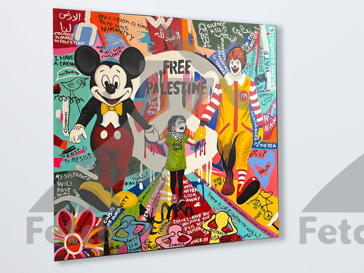 Silent Echoes: A Heartbreaking Graffiti Tale of Gaza's Lost Innocence - Fetch Art