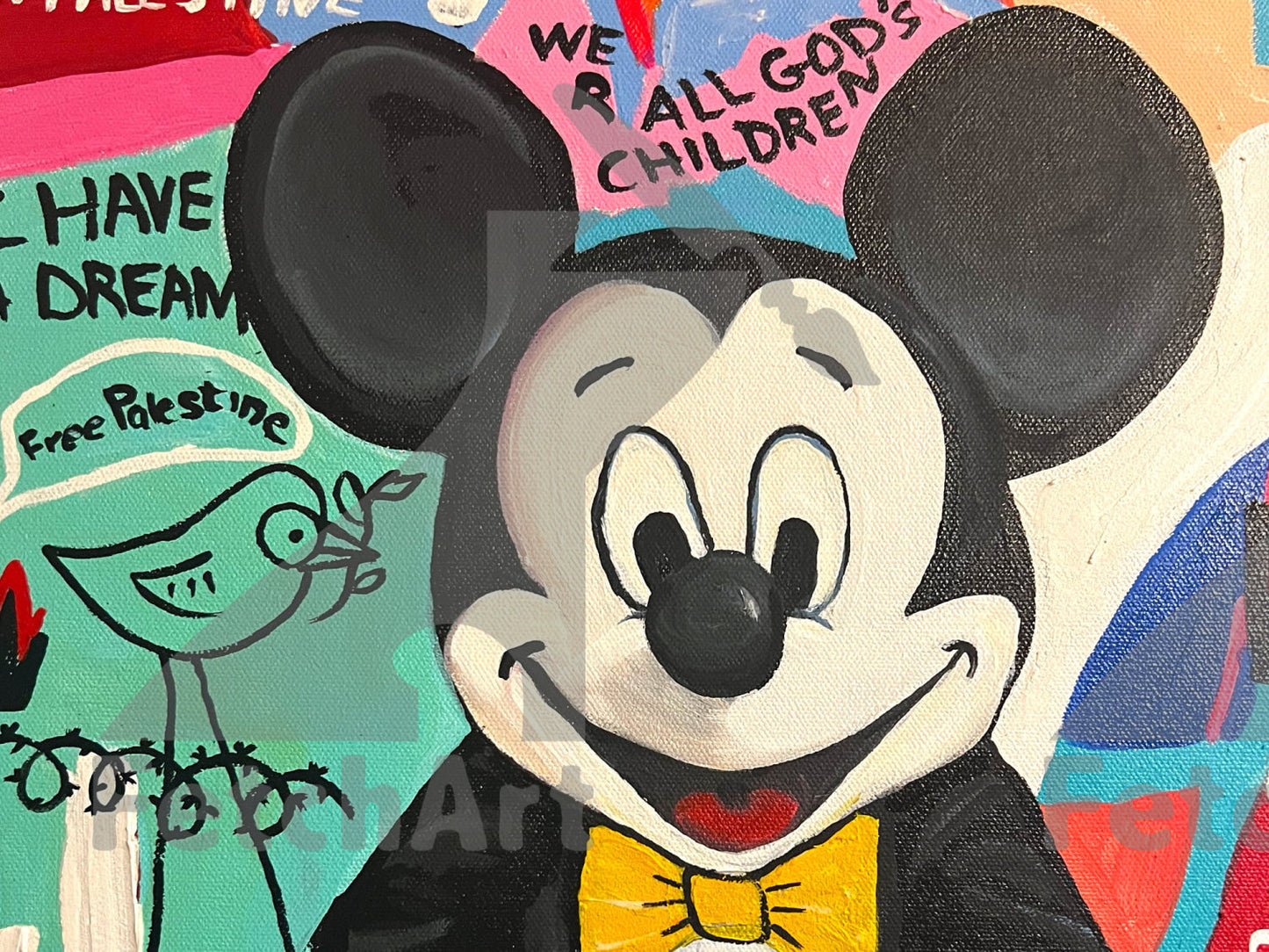 Silent Echoes: A Heartbreaking Graffiti Tale of Gaza's Lost Innocence - Fetch Art