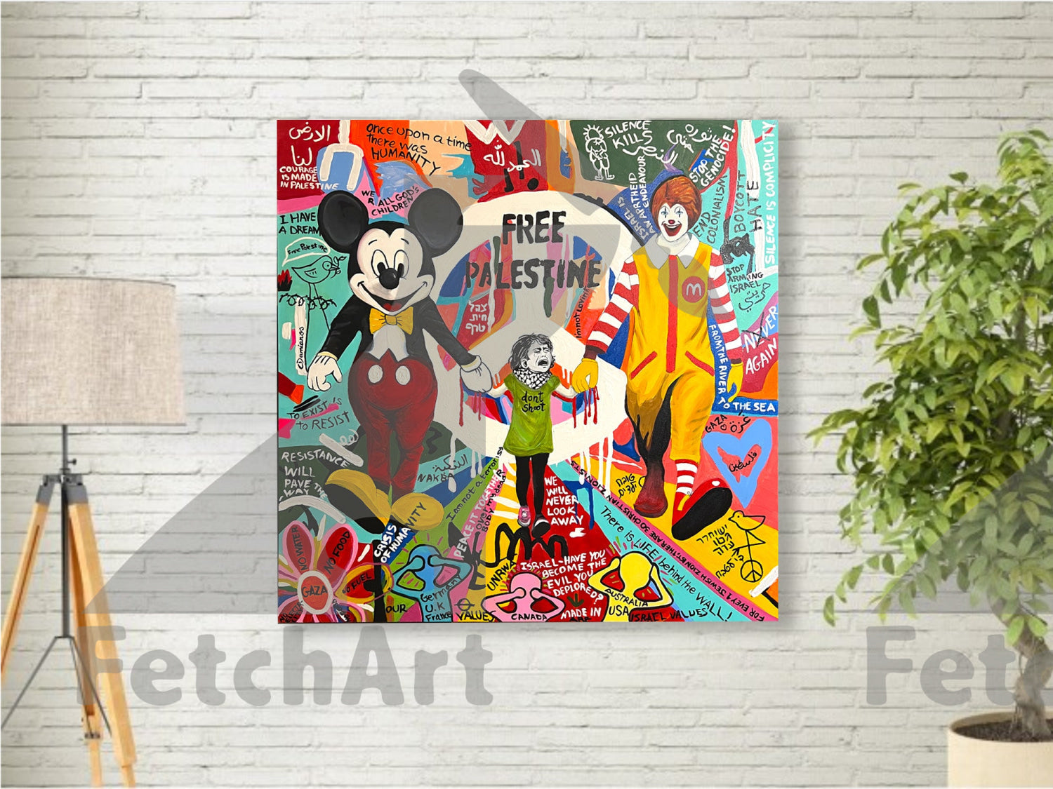 Silent Echoes: A Heartbreaking Graffiti Tale of Gaza's Lost Innocence - Fetch Art