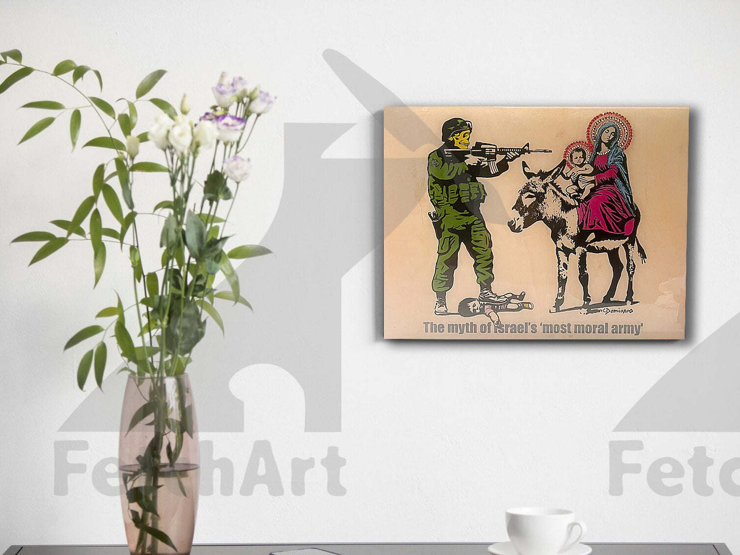 The Most Moral Army-Original Paintings With Resin And Mixed Medium