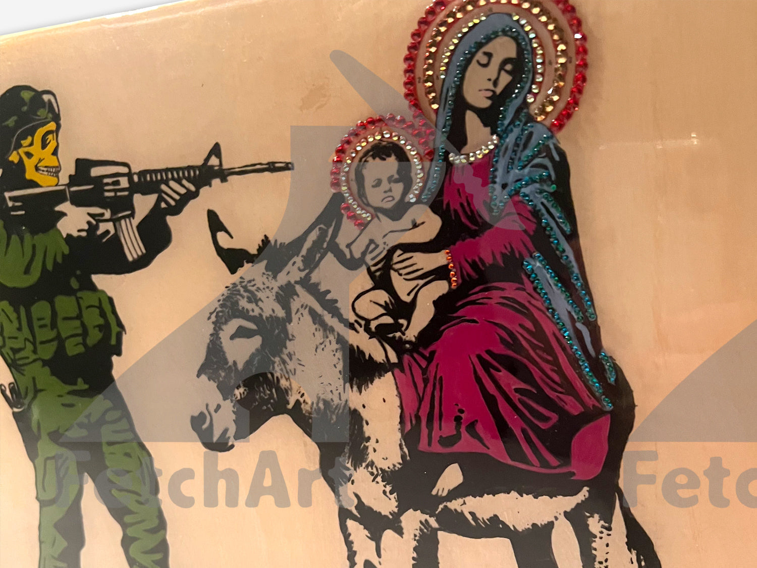 The Most Moral Army-Original Paintings With Resin And Mixed Medium