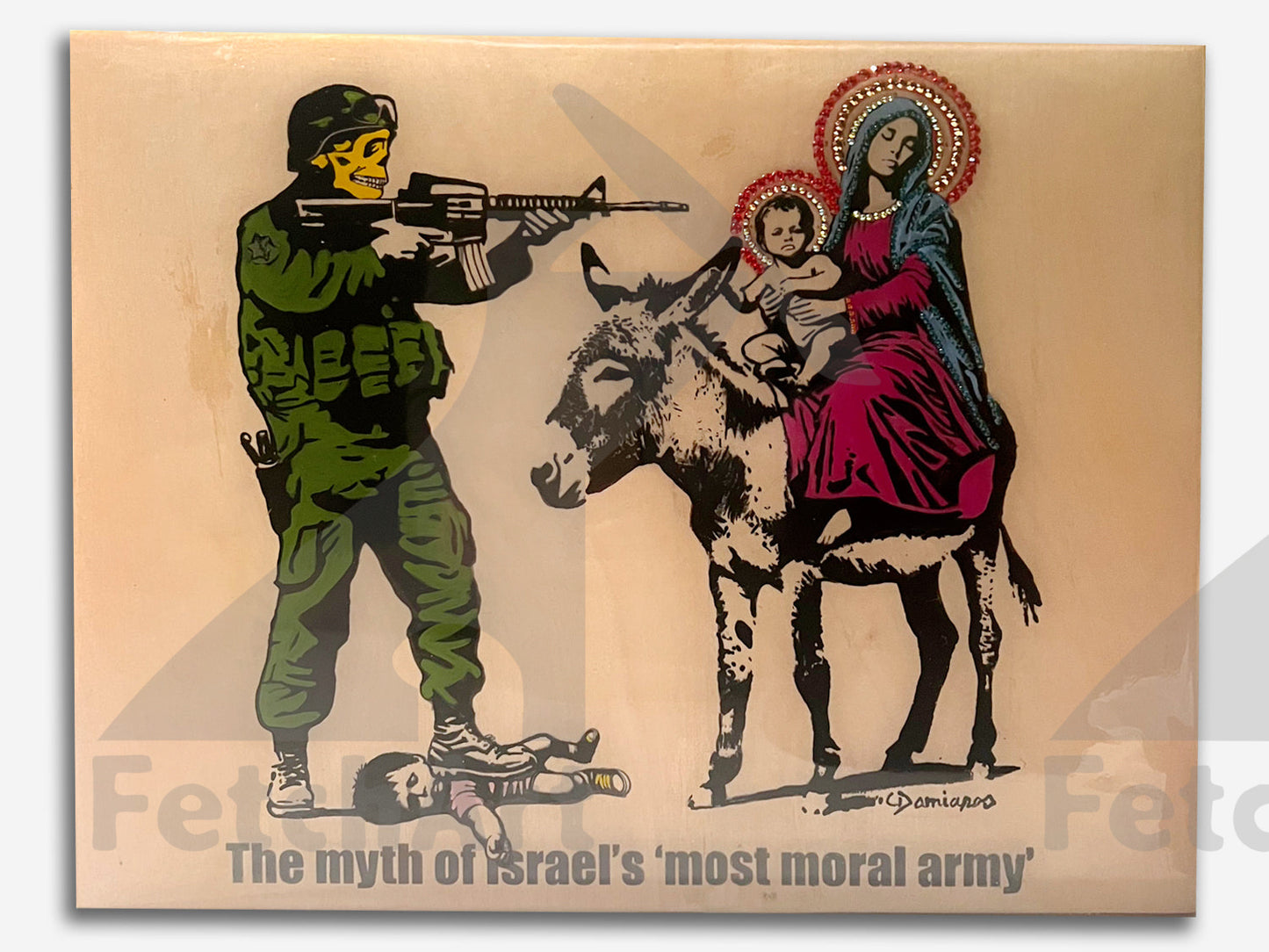 The Most Moral Army-Original Paintings With Resin And Mixed Medium