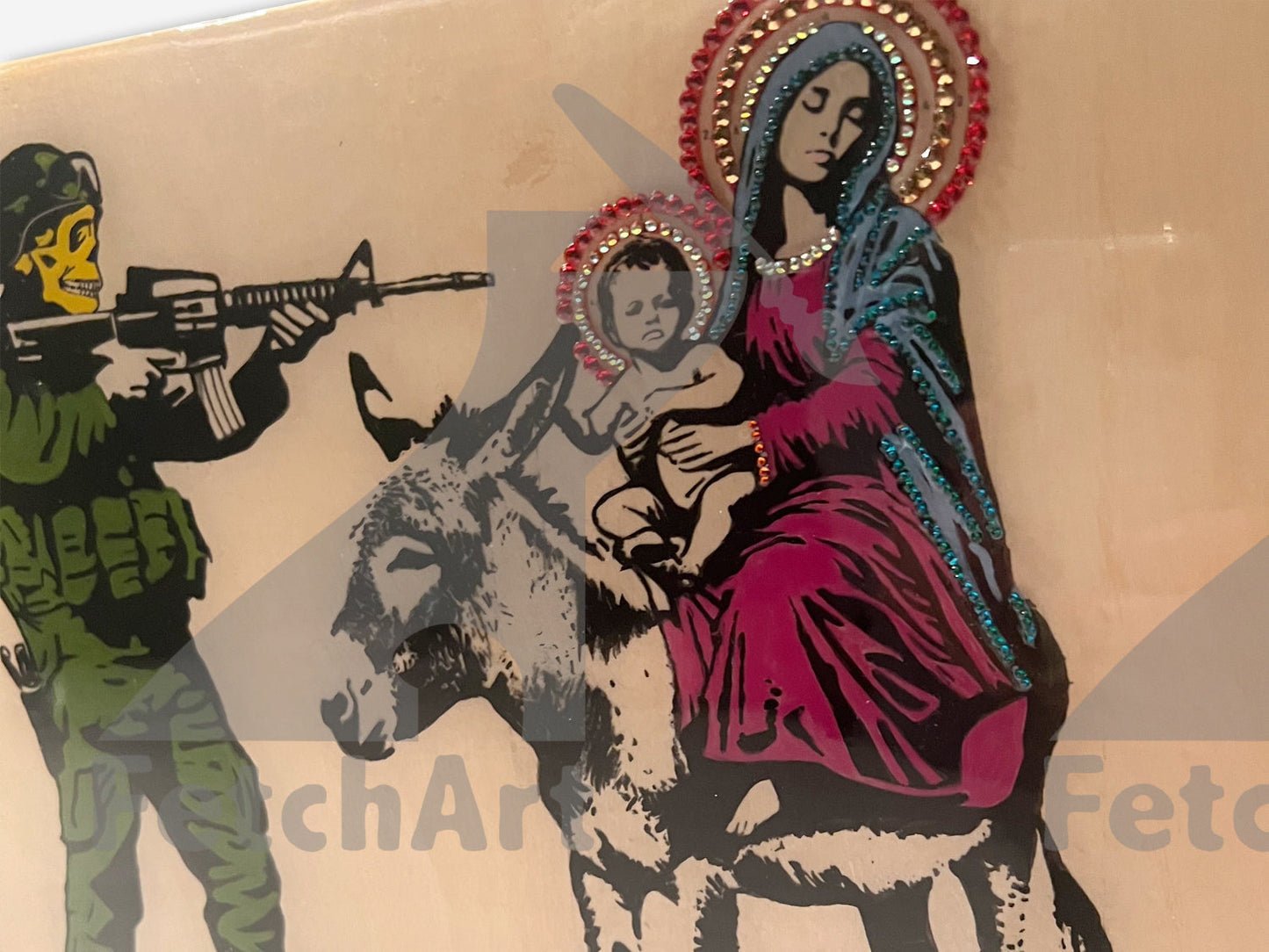 The Most Moral Army-Original Paintings With Resin And Mixed Medium