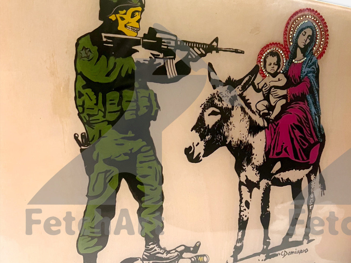 The Most Moral Army-Original Paintings With Resin And Mixed Medium