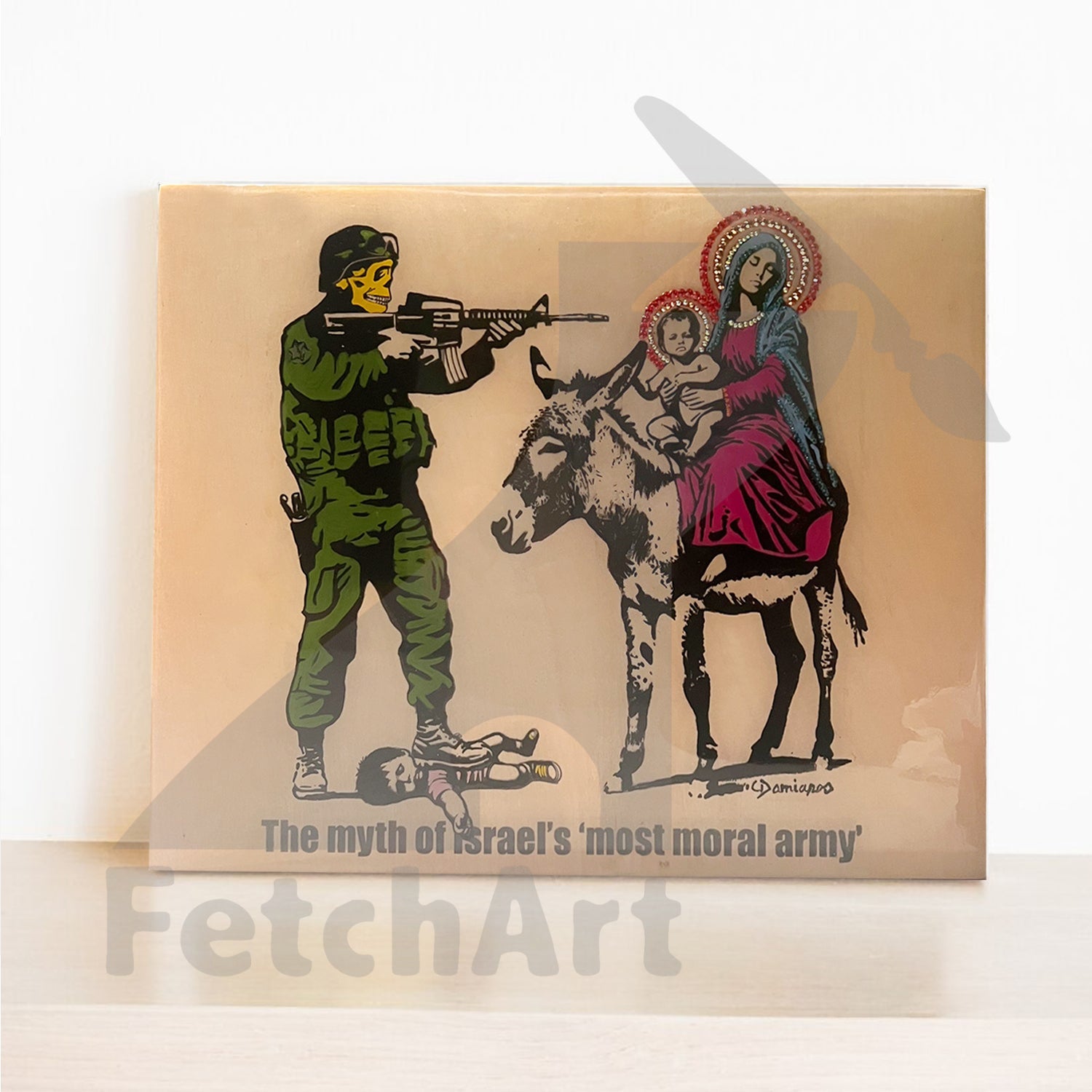 The Most Moral Army-Original Paintings With Resin And Mixed Medium