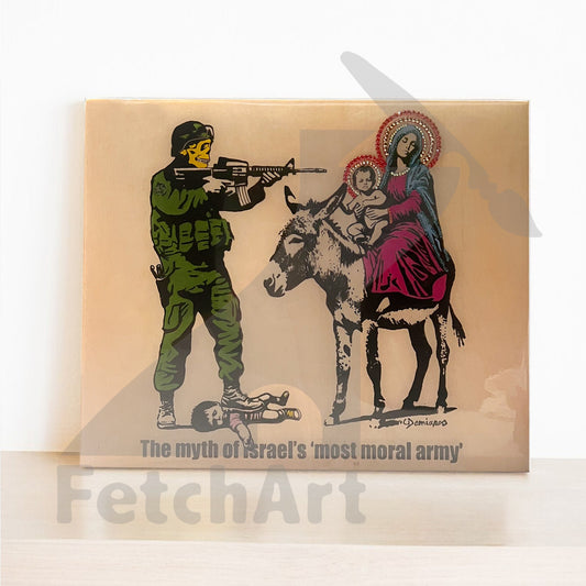 The Most Moral Army-Original Paintings With Resin And Mixed Medium