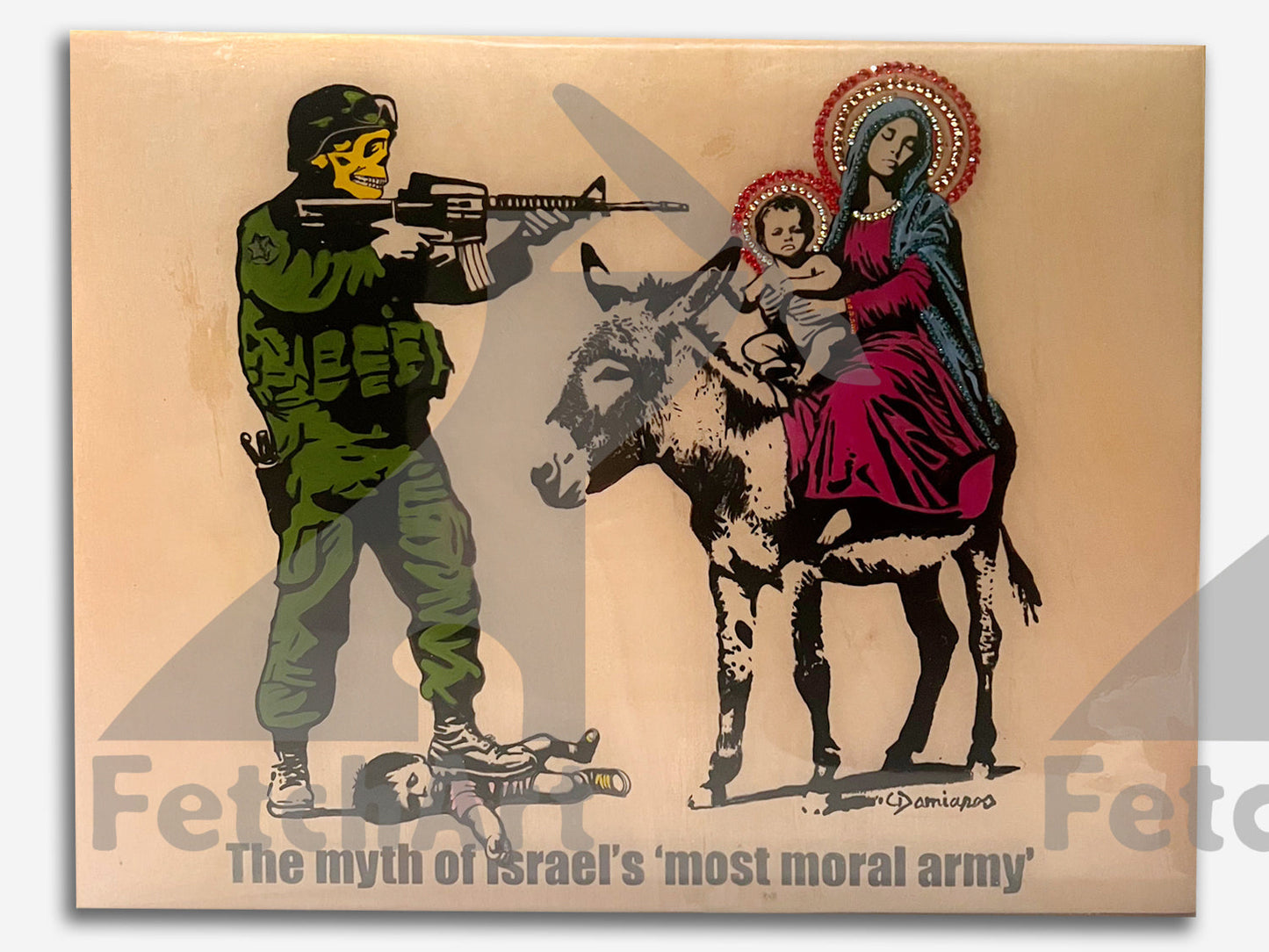 The Most Moral Army-Original Paintings With Resin And Mixed Medium
