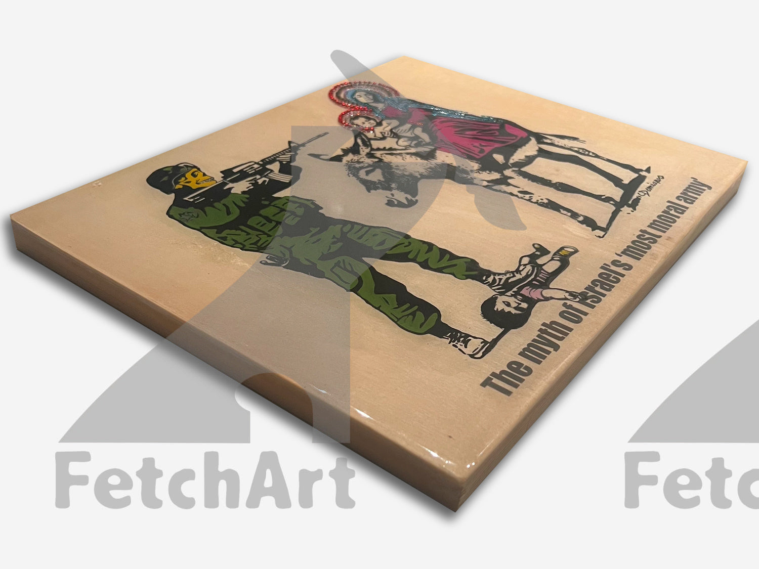 The Most Moral Army-Original Paintings With Resin And Mixed Medium