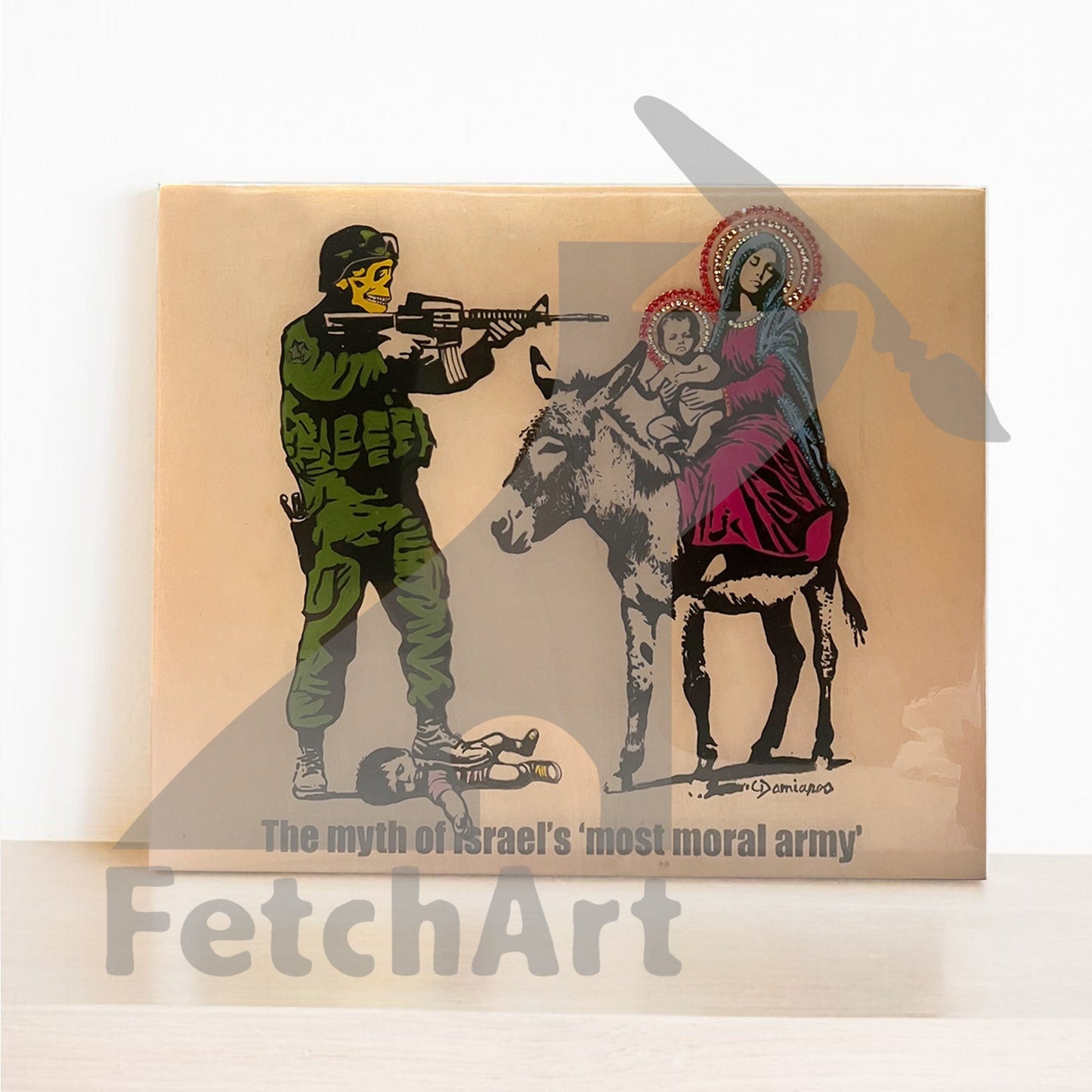 The Most Moral Army-Original Paintings With Resin And Mixed Medium