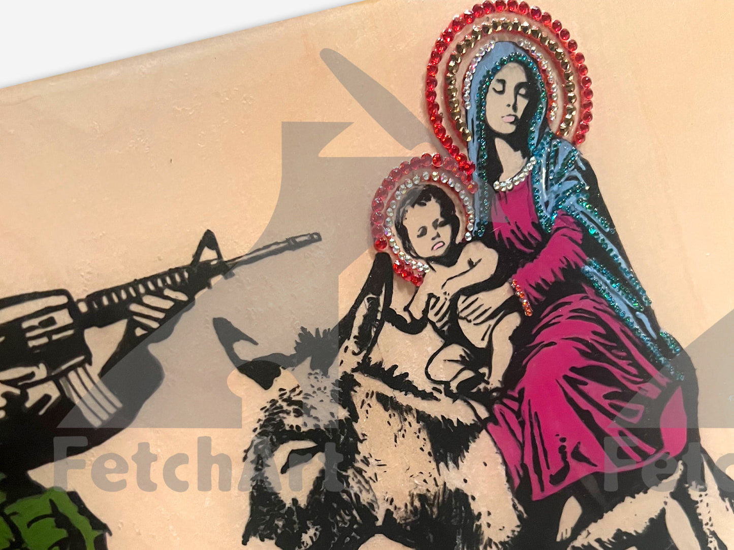 The Most Moral Army-Original Paintings With Resin And Mixed Medium