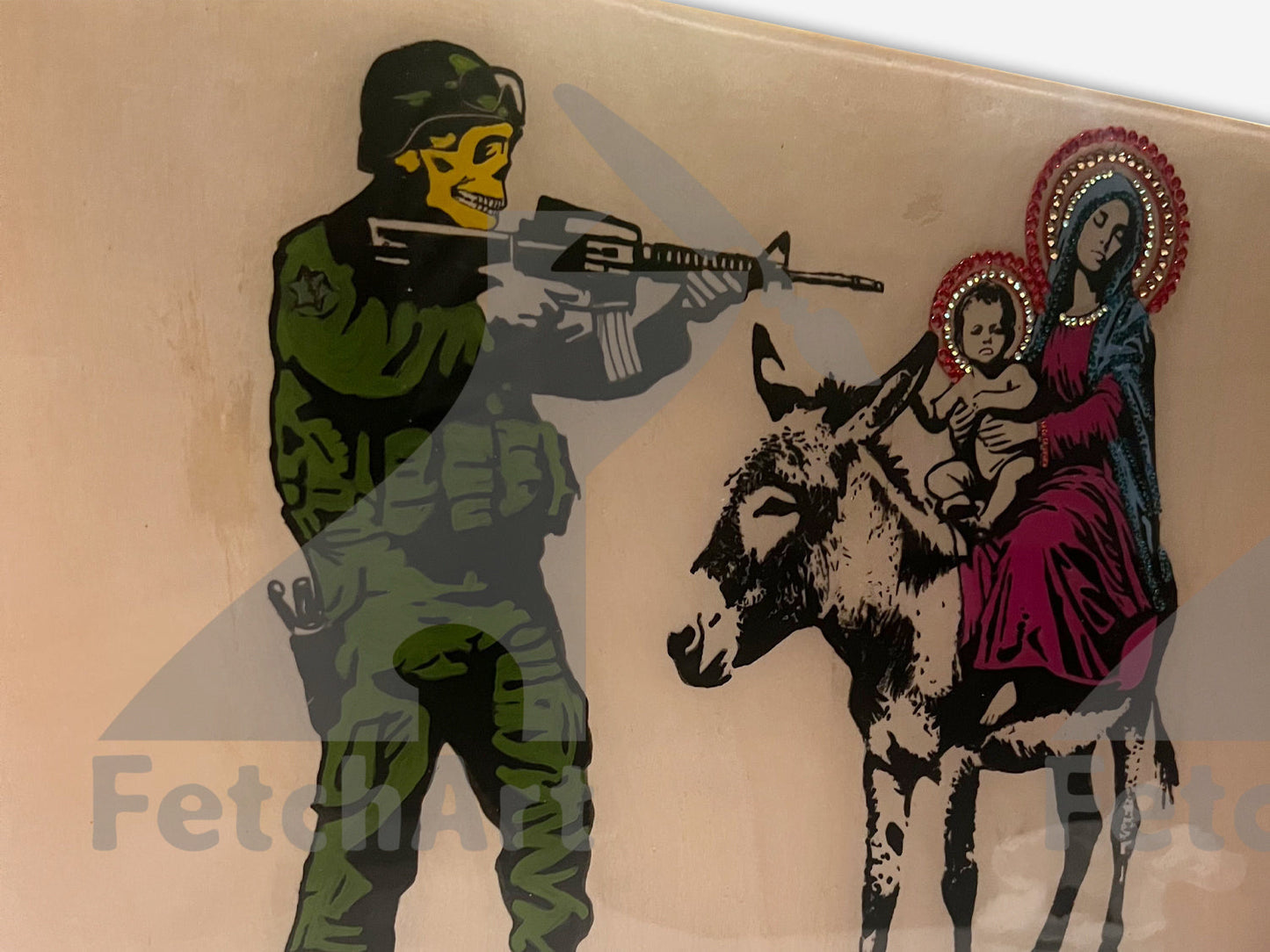 The Most Moral Army-Original Paintings With Resin And Mixed Medium