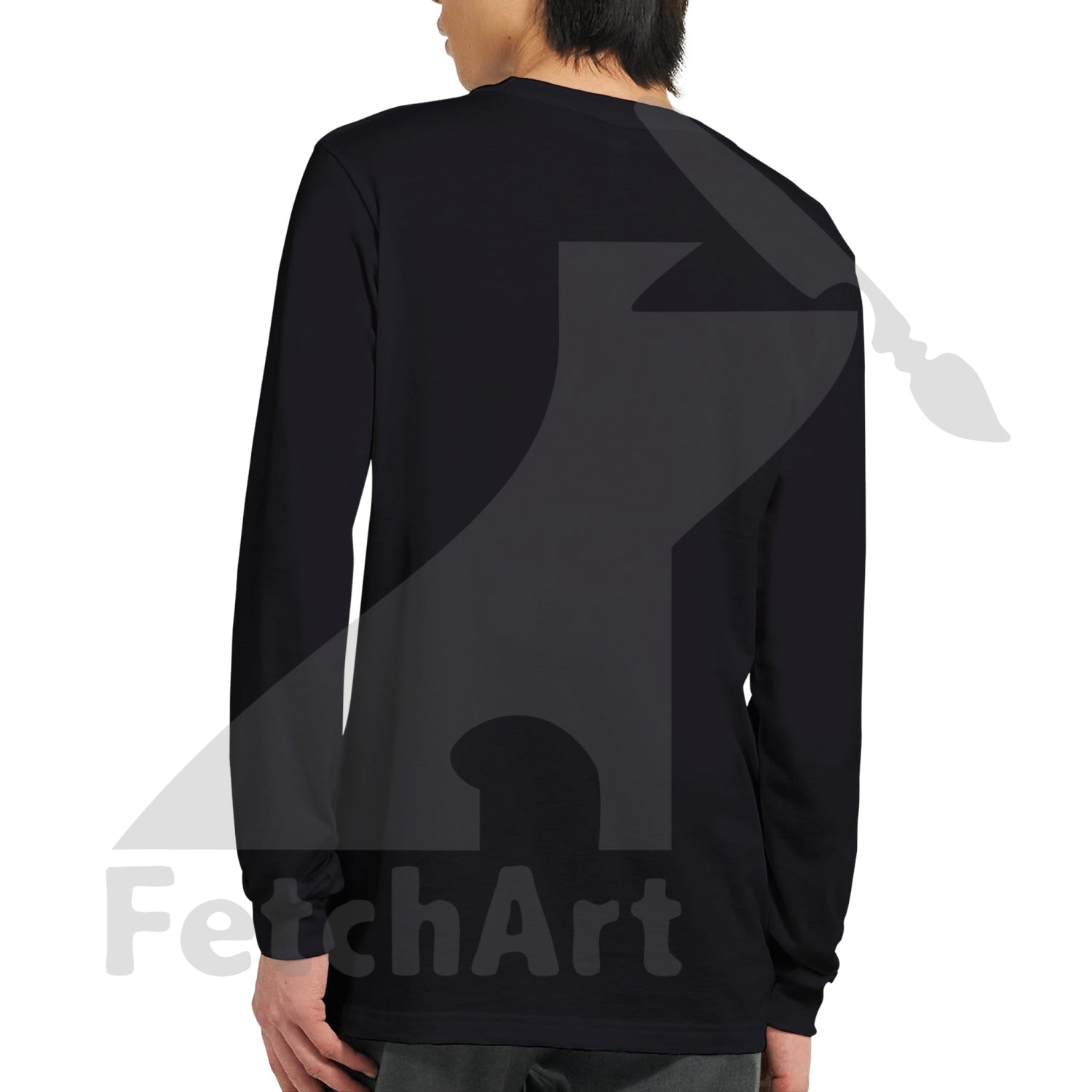 Steadfastness long sleeve tee back view – political art clothing and expression